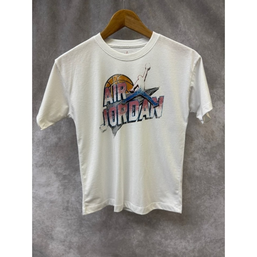 Jordan Tee | Girls' Medium | White | Jumpman Sky Court